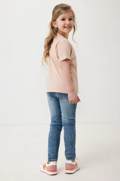  Iqoniq Koli kids lightweight recycled cotton t-shirt - iqoniq peach nectar