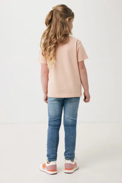  Iqoniq Koli kids lightweight recycled cotton t-shirt - iqoniq peach nectar