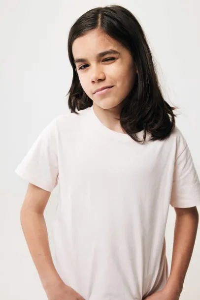  Iqoniq Koli kids lightweight recycled cotton t-shirt - iqoniq cloud pink