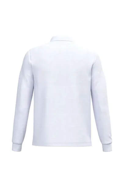  MEN'S LONG-SLEEVED POLO SHIRT - Kariban White