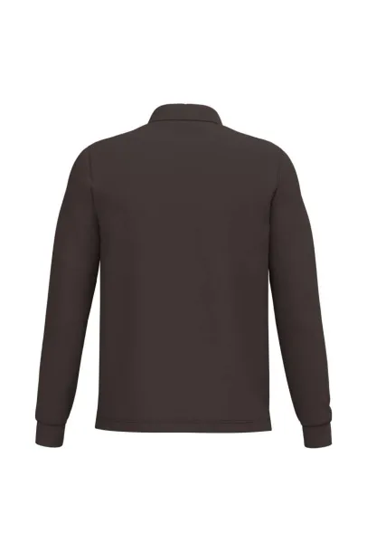  Muška polo majica dugih rukava, 220 g/m2 - Kariban Chocolate