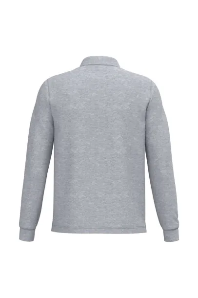  MEN'S LONG-SLEEVED POLO SHIRT - Kariban Oxford Grey