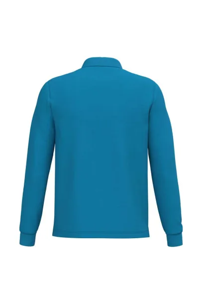  Muška polo majica dugih rukava, 220 g/m2 - Kariban Tropical Blue