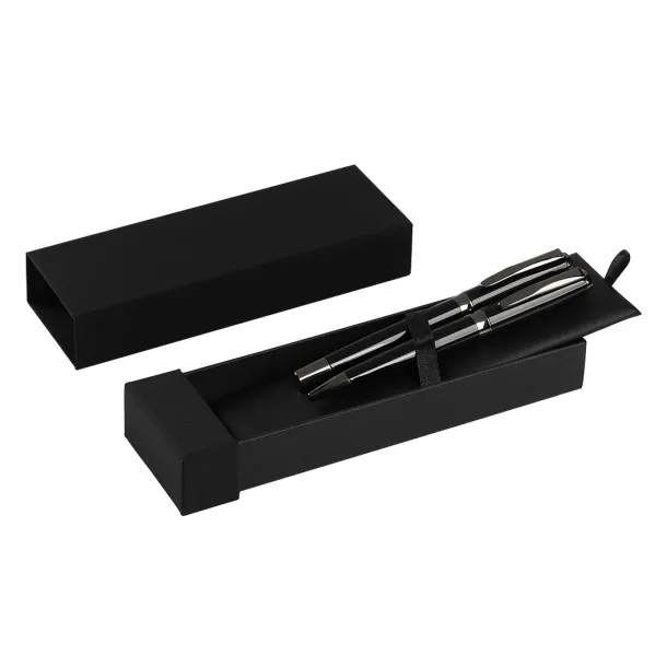ARES REGENT metal ball pen and roller pen set - REGENT Black