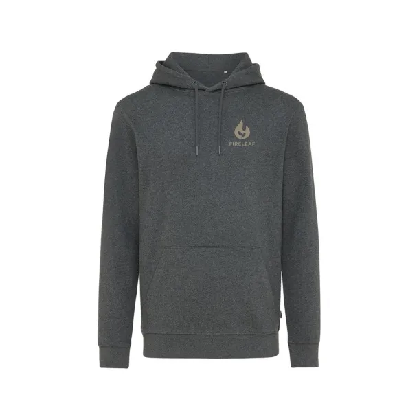  Iqoniq Torres recycled cotton hoodie undyed, natural raw - iqoniq heather anthracite