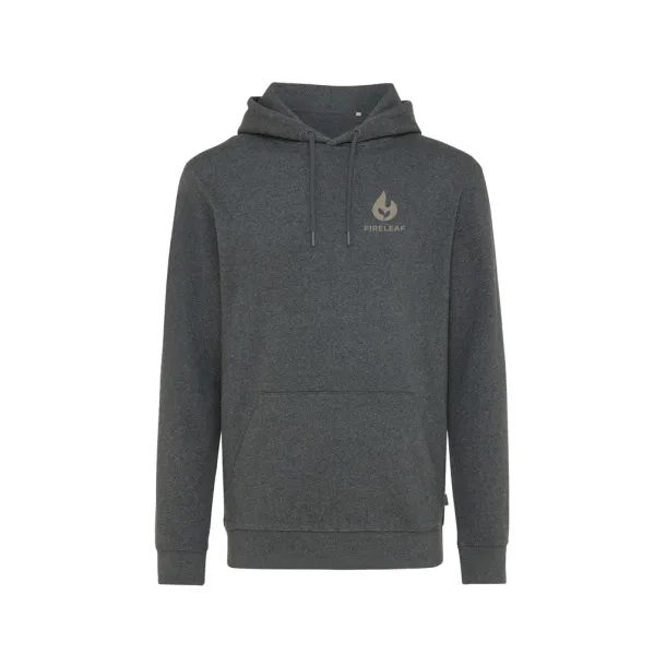  Iqoniq Torres recycled cotton hoodie undyed, natural raw - iqoniq heather anthracite