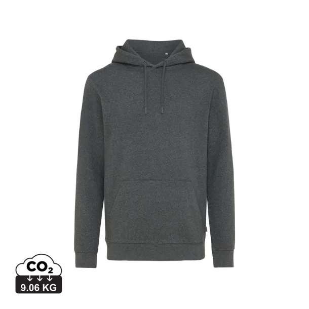  Iqoniq Torres recycled cotton hoodie undyed, natural raw - iqoniq heather anthracite