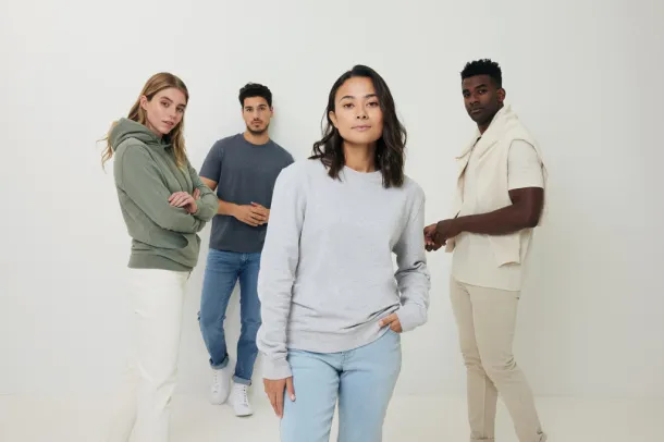  Iqoniq Torres unisex neobojeni hoodie od recikliranog pamuka - iqoniq heather anthracite