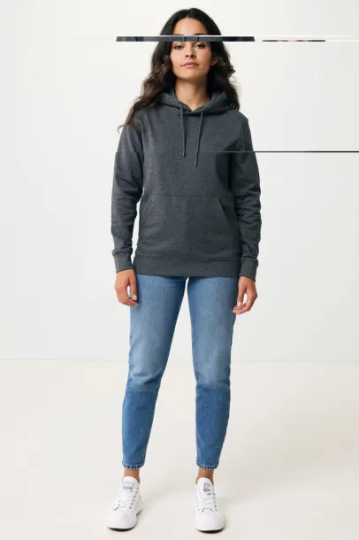  Iqoniq Torres unisex neobojeni hoodie od recikliranog pamuka, 340 g/m² - iqoniq heather anthracite