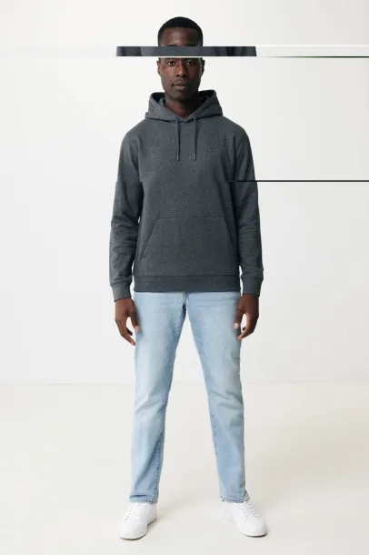  Iqoniq Torres unisex neobojeni hoodie od recikliranog pamuka, 340 g/m² - iqoniq heather anthracite