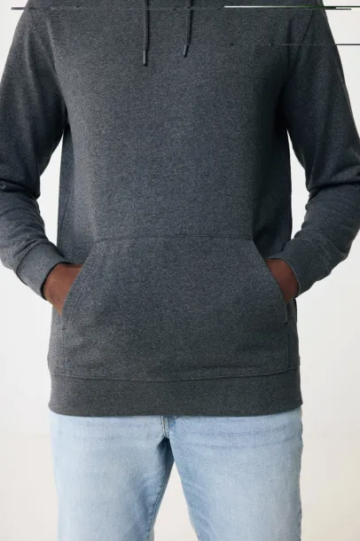  Iqoniq Torres unisex neobojeni hoodie od recikliranog pamuka, 340 g/m² - iqoniq heather anthracite