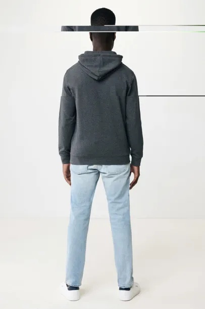  Iqoniq Torres unisex neobojeni hoodie od recikliranog pamuka, 340 g/m² - iqoniq heather anthracite