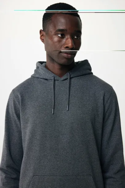  Iqoniq Torres unisex neobojeni hoodie od recikliranog pamuka, 340 g/m² - iqoniq heather anthracite