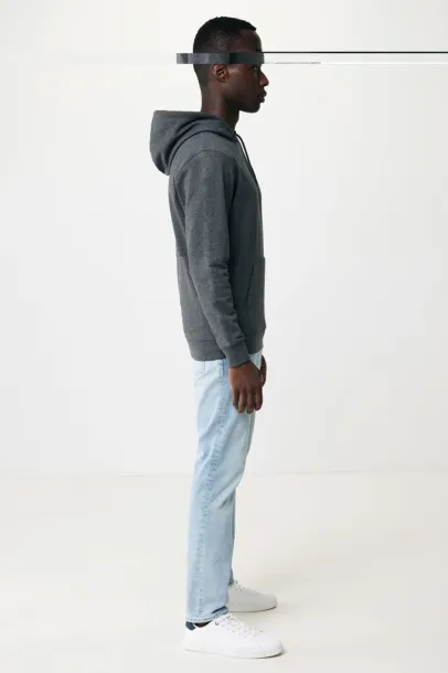  Iqoniq Torres unisex neobojeni hoodie od recikliranog pamuka, 340 g/m² - iqoniq heather anthracite