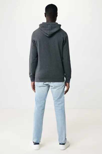  Iqoniq Torres recycled cotton hoodie undyed, natural raw - iqoniq heather anthracite