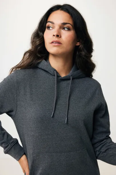  Iqoniq Torres unisex neobojeni hoodie od recikliranog pamuka, 340 g/m² - iqoniq heather anthracite