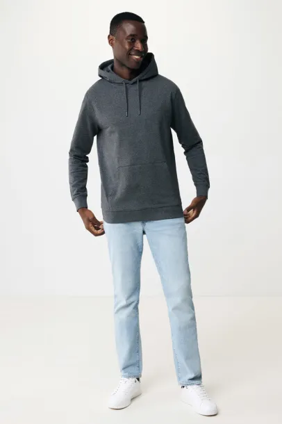  Iqoniq Torres recycled cotton hoodie undyed, natural raw - iqoniq heather anthracite
