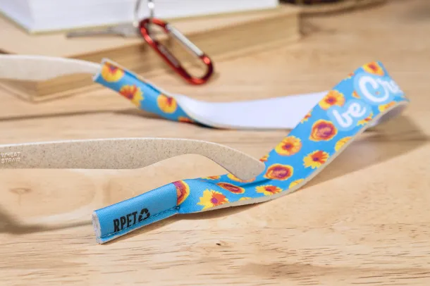 PrintSun custom RPET sunglasses strap White
