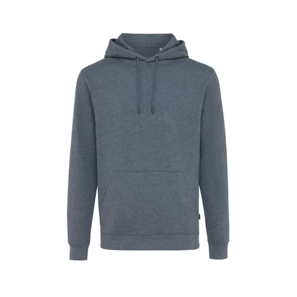  Iqoniq Torres unisex neobojeni hoodie od recikliranog pamuka, 340 g/m² - iqoniq heather navy