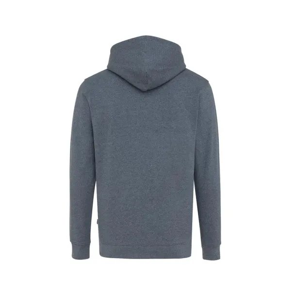  Iqoniq Torres unisex neobojeni hoodie od recikliranog pamuka, 340 g/m² - iqoniq heather navy