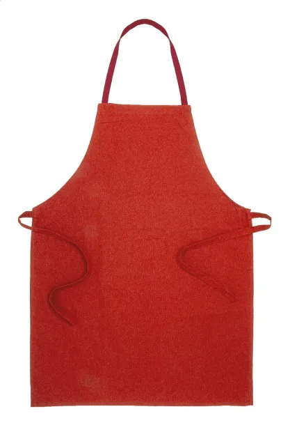 Commis cotton apron Red