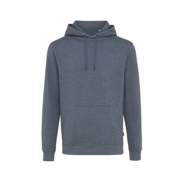  Iqoniq Torres unisex neobojeni hoodie od recikliranog pamuka, 340 g/m² - iqoniq heather navy