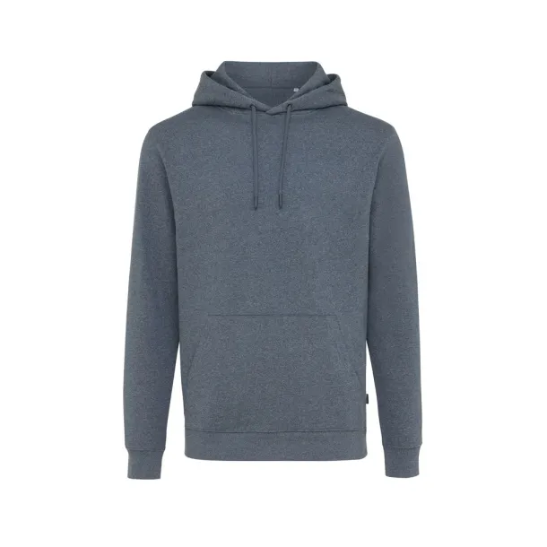  Iqoniq Torres unisex neobojeni hoodie od recikliranog pamuka, 340 g/m² - iqoniq heather navy