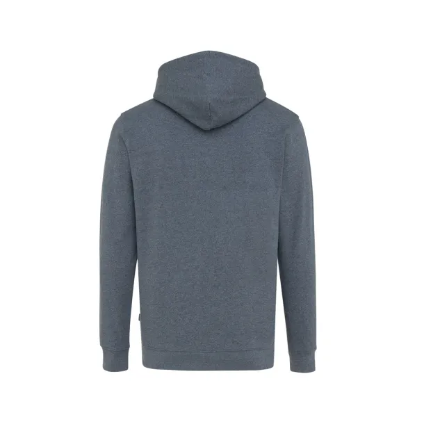  Iqoniq Torres unisex neobojeni hoodie od recikliranog pamuka, 340 g/m² - iqoniq heather navy