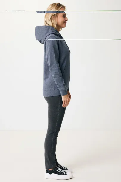  Iqoniq Torres unisex neobojeni hoodie od recikliranog pamuka, 340 g/m² - iqoniq heather navy