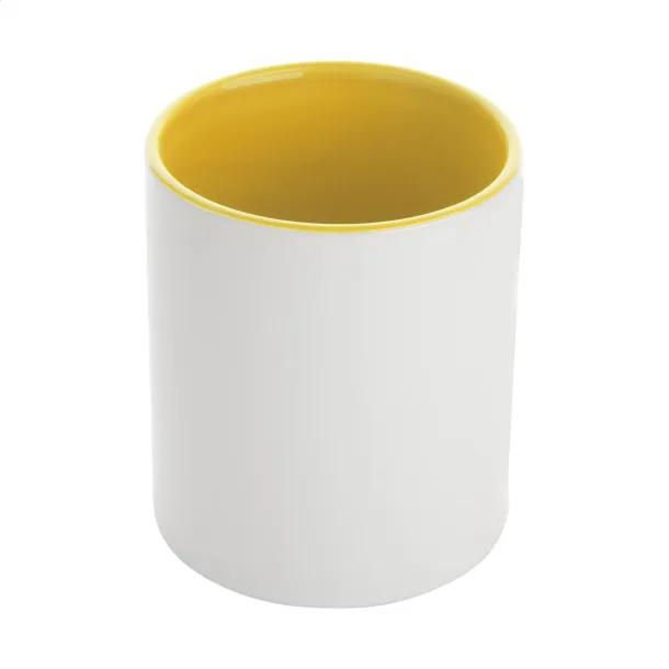 InnoColour sublimation mug Yellow White