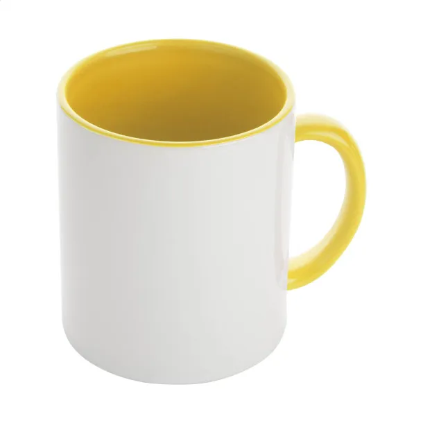 InnoColour sublimation mug Yellow White