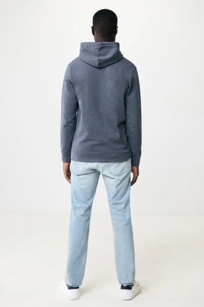  Iqoniq Torres unisex neobojeni hoodie od recikliranog pamuka, 340 g/m² - iqoniq heather navy