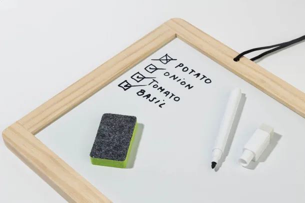 Grocery message board Black White