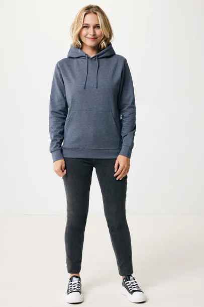  Iqoniq Torres unisex neobojeni hoodie od recikliranog pamuka, 340 g/m² - iqoniq heather navy