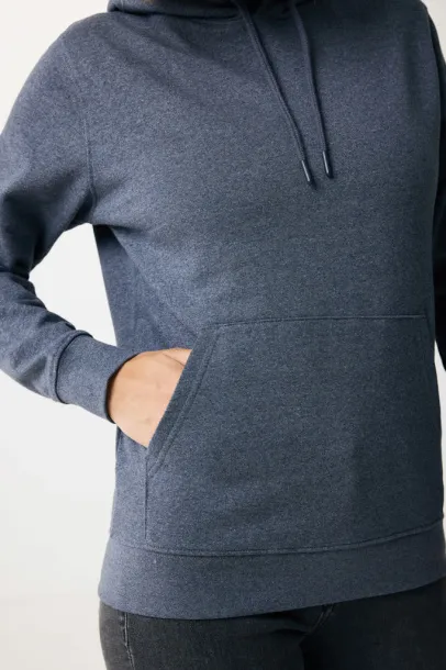  Iqoniq Torres unisex neobojeni hoodie od recikliranog pamuka, 340 g/m² - iqoniq heather navy