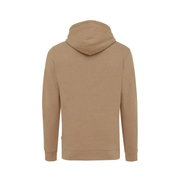  Iqoniq Torres unisex neobojeni hoodie od recikliranog pamuka, 340 g/m² - iqoniq heather brown