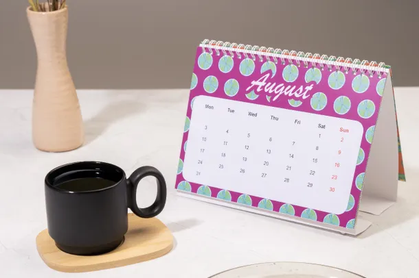 CreaDate Desk custom desk calendar White