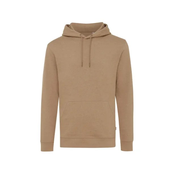  Iqoniq Torres unisex neobojeni hoodie od recikliranog pamuka, 340 g/m² - iqoniq heather brown