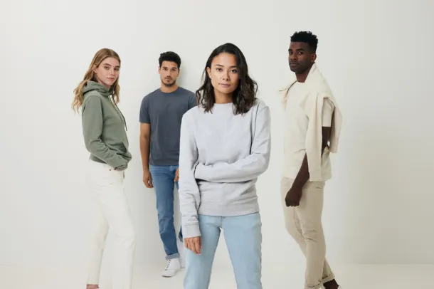  Iqoniq Torres unisex neobojeni hoodie od recikliranog pamuka, 340 g/m² - iqoniq heather brown