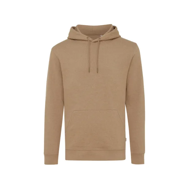  Iqoniq Torres unisex neobojeni hoodie od recikliranog pamuka, 340 g/m² - iqoniq heather brown