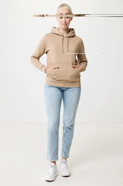  Iqoniq Torres recycled cotton hoodie undyed, natural raw - iqoniq heather brown