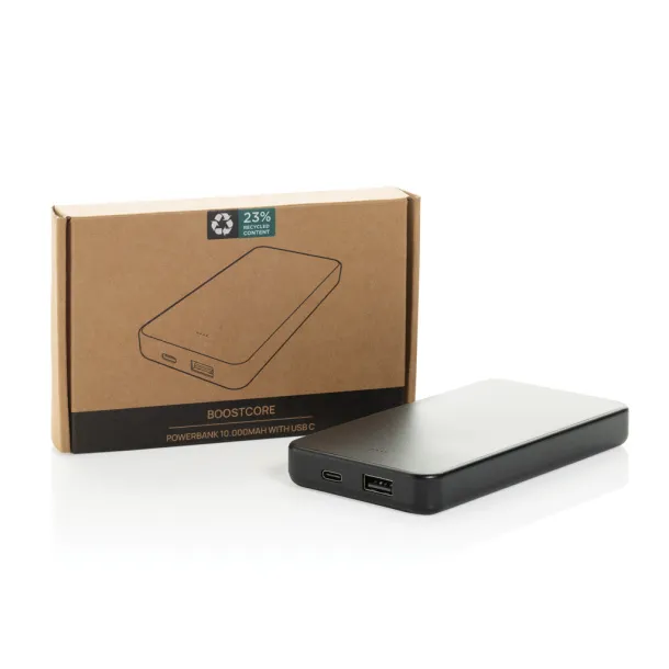 Boostcore prijenosna baterija s USB C priključkom, 10 000 mAh - XD Collection Crna