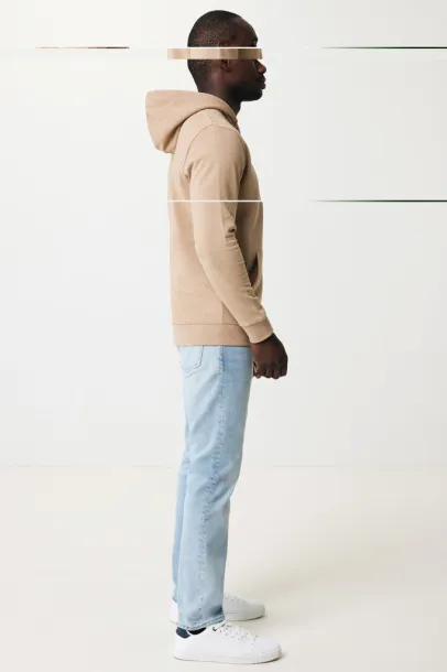  Iqoniq Torres recycled cotton hoodie undyed, natural raw - iqoniq heather brown