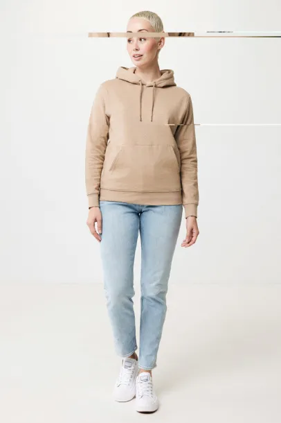  Iqoniq Torres unisex neobojeni hoodie od recikliranog pamuka, 340 g/m² - iqoniq heather brown
