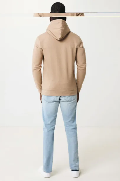  Iqoniq Torres unisex neobojeni hoodie od recikliranog pamuka, 340 g/m² - iqoniq heather brown