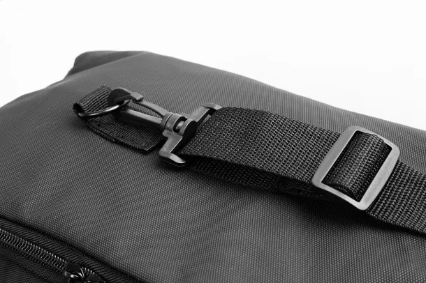Pullman RPET torba za dokumente/ruksak, 15" Crna