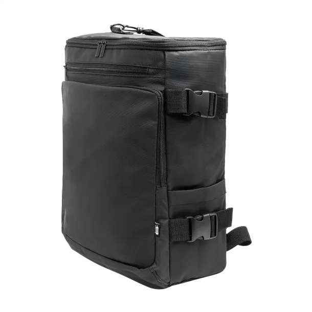 Pullman RPET torba za dokumente/ruksak, 15" Crna