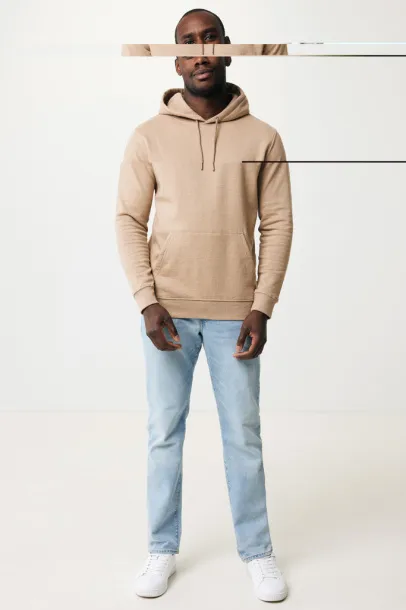  Iqoniq Torres unisex neobojeni hoodie od recikliranog pamuka, 340 g/m² - iqoniq heather brown