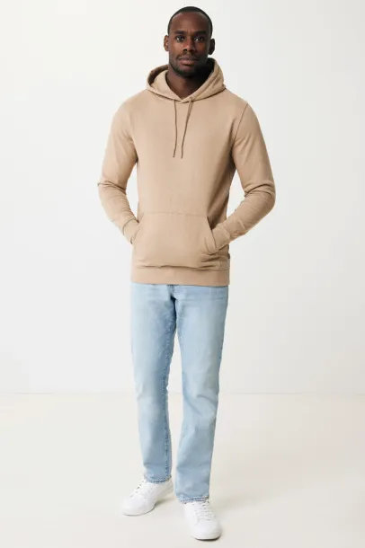  Iqoniq Torres recycled cotton hoodie undyed, natural raw - iqoniq heather brown
