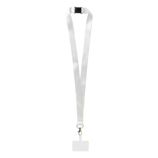 Subyard Mobile Safe custom RPET mobile holder lanyard White